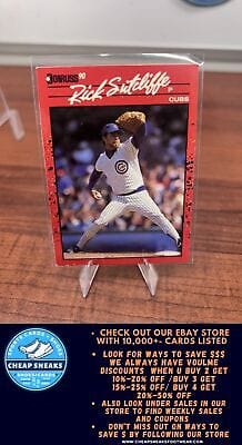 Cheap Sneaks Footwear/Sports Cards Baseball Card Rick Sutcliffe 1990 Donruss #157b Chicago Cubs