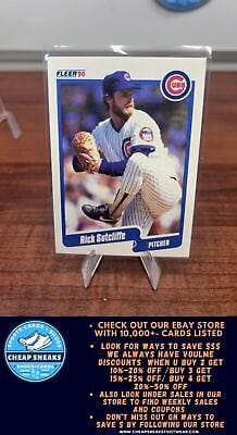Cheap Sneaks Footwear/Sports Cards Baseball Card Rick Sutcliffe 1990 Fleer Canadian #43 Chicago Cubs