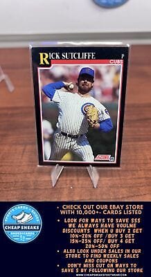 Cheap Sneaks Footwear/Sports Cards Baseball Card Rick Sutcliffe 1991 Score #785 Chicago Cubs
