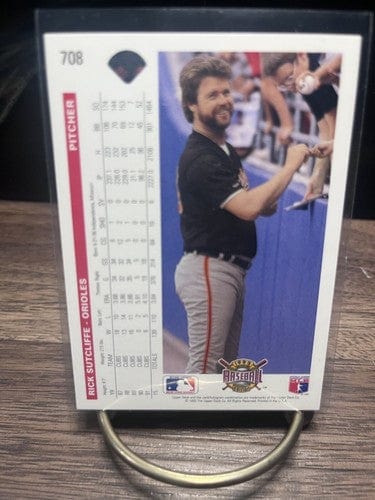 Cheap Sneaks Footwear/Sports Cards Baseball Card Rick Sutcliffe P Baltimore Orioles 1992 Upper Deck Baseball Card #708