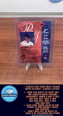 Cheap Sneaks Footwear/Sports Cards Baseball Card Rick Wilkins 1994 Studio #65 Chicago Cubs