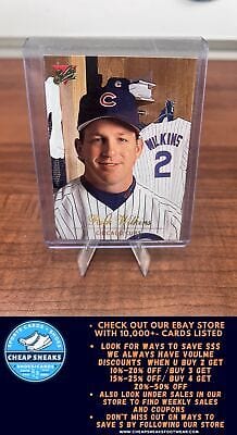 Cheap Sneaks Footwear/Sports Cards Baseball Card Rick Wilkins 1994 Studio #65 Chicago Cubs
