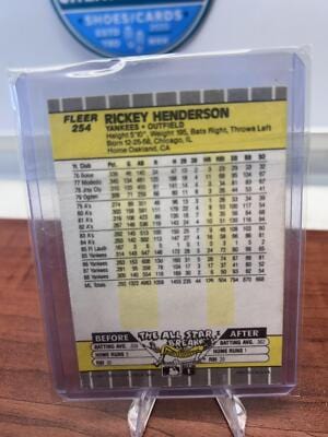 Cheap Sneaks Footwear/Sports Cards Baseball Card Rickey Henderson 1989 Fleer #254 New York Yankees