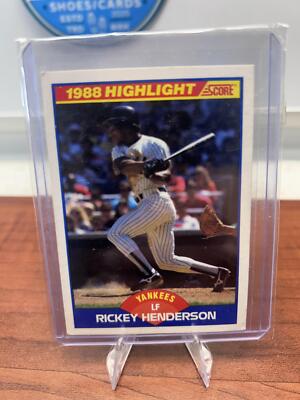 Cheap Sneaks Footwear/Sports Cards Baseball Card Rickey Henderson 1989 Score #657 New York Yankees