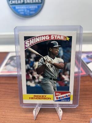 Cheap Sneaks Footwear/Sports Cards Baseball Card Rickey Henderson 1989 Topps Bazooka #14 New York Yankees