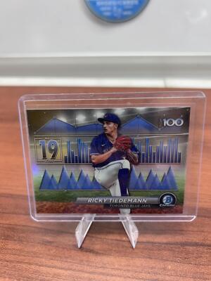 Cheap Sneaks Footwear/Sports Cards Baseball Card Ricky Tiedemann 2024 Bowman Bowman Scouts' Top 100 #BTP-19 Toronto Blu
