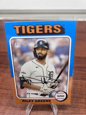 Cheap Sneaks Footwear/Sports Cards Baseball Card Riley Greene 2024 Topps Heritage #381 Detroit Tigers