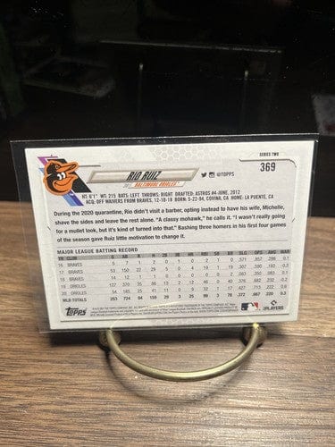 Cheap Sneaks Footwear/Sports Cards Baseball Card Rio Ruiz Orioles Topps series 2 #369 +578 Hold Be Back