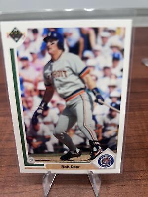 Cheap Sneaks Footwear/Sports Cards Baseball Card Rob Deer 1991 Upper Deck #726 Detroit Tigers