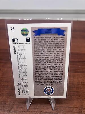 Cheap Sneaks Footwear/Sports Cards Baseball Card Rob Richie RC 1990 Upper Deck #76 Detroit Tigers