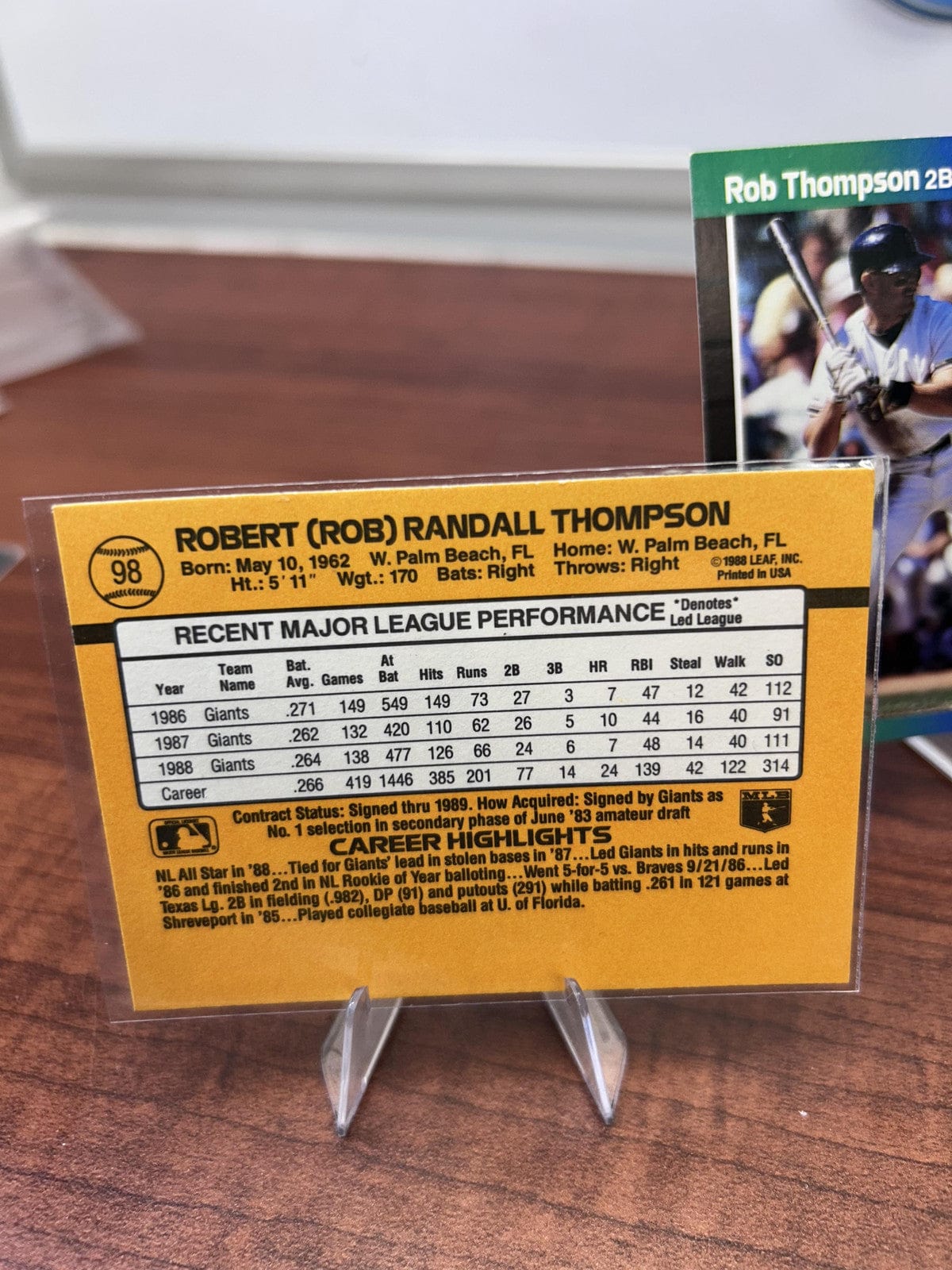 Cheap Sneaks Footwear/Sports Cards Baseball Card Rob Thompson 1989 Donruss #98 San Francisco Giants