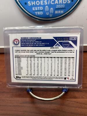 Cheap Sneaks Footwear/Sports Cards Baseball Card Robbie Grossman 2023 Topps Chrome Update Magenta #USC207 Rangers /399