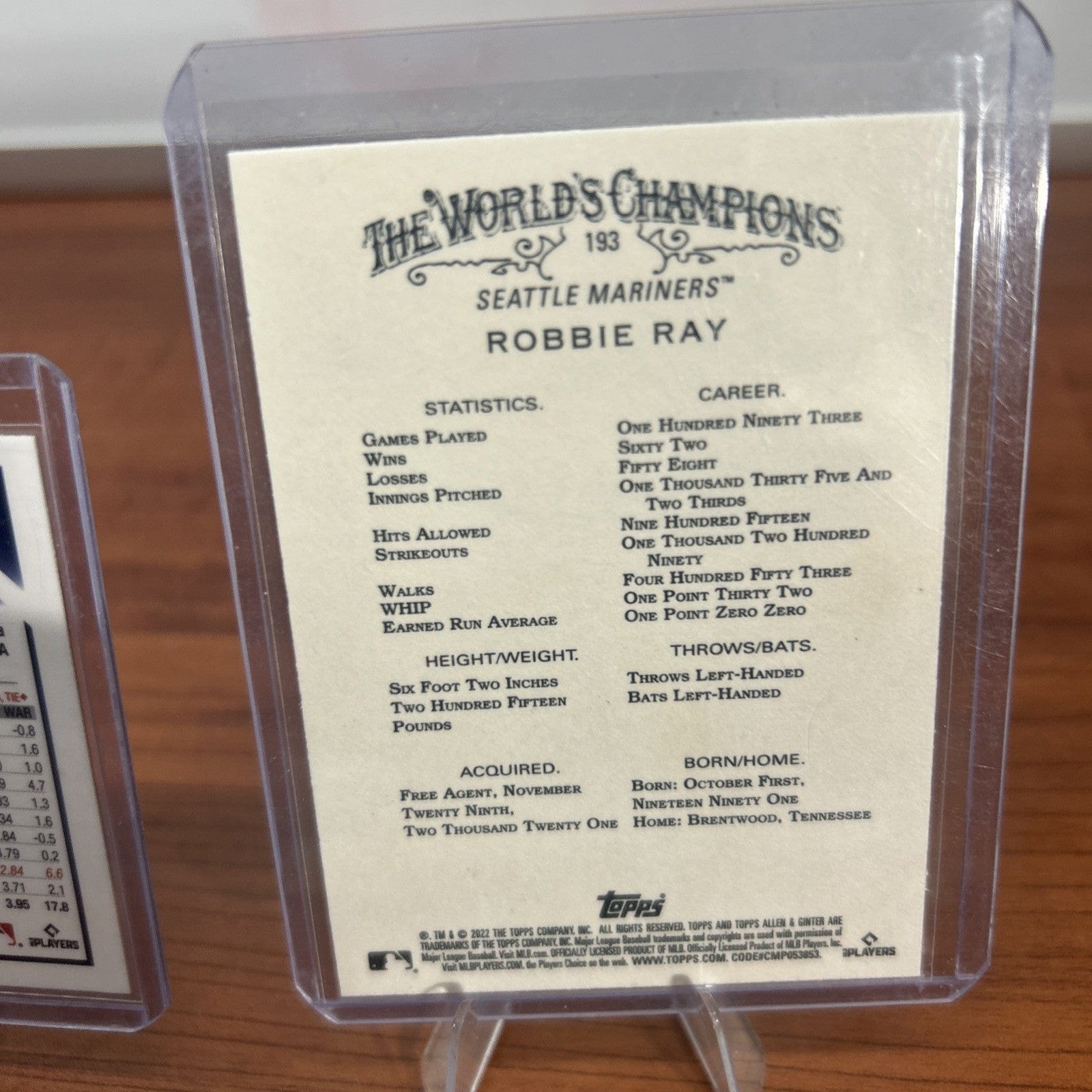 Cheap Sneaks Footwear/Sports Cards Baseball Card Robbie Ray 2023 Topps Chrome Silver Refractor Baseball#159 Allen&Ginte