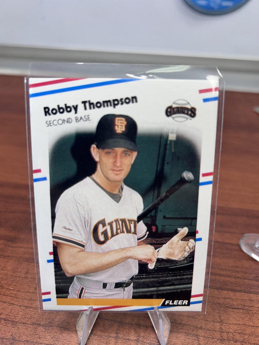 Cheap Sneaks Footwear/Sports Cards Baseball Card Robby Thompson 1988 Fleer #98 San Francisco Giants