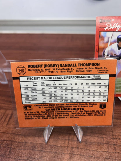 Cheap Sneaks Footwear/Sports Cards Baseball Card Robby Thompson 1990 Donruss #140 San Francisco Giants