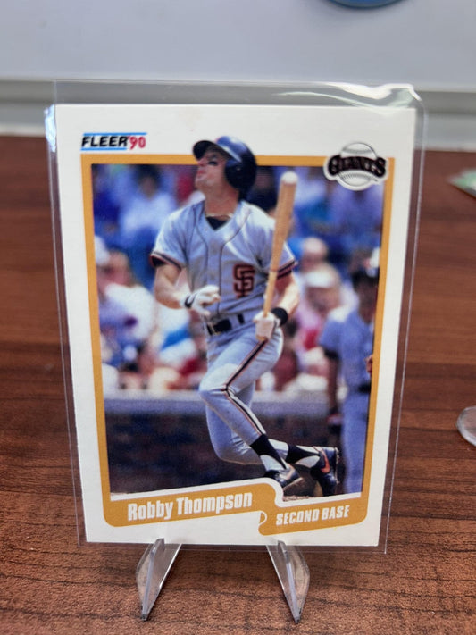 Cheap Sneaks Footwear/Sports Cards Baseball Card Robby Thompson 1990 Fleer #73 San Francisco Giants