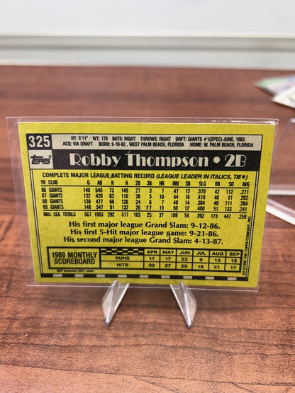 Cheap Sneaks Footwear/Sports Cards Baseball Card Robby Thompson 1990 Topps #325 San Francisco Giants