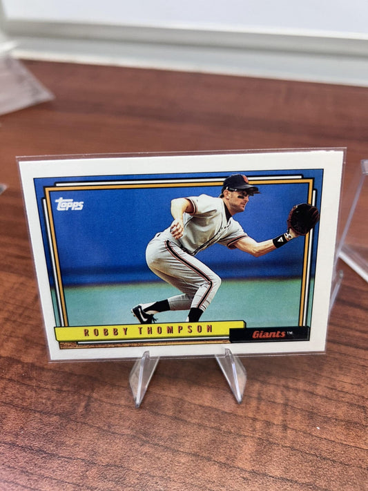Cheap Sneaks Footwear/Sports Cards Baseball Card Robby Thompson 1992 Topps #475 San Francisco Giants
