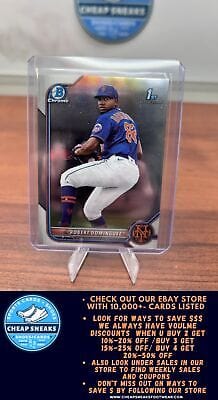 Cheap Sneaks Footwear/Sports Cards Baseball Card Robert Dominguez 2022 Bowman Chrome Prospects #BCP-51 New York Mets