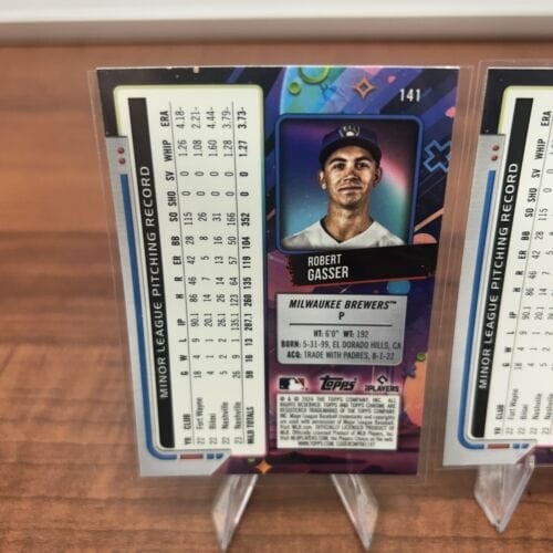 Cheap Sneaks Footwear/Sports Cards Baseball Card Robert Gasser (RC) 2024 Topps Cosmic Chrome Baseball #141 + Bonus Card