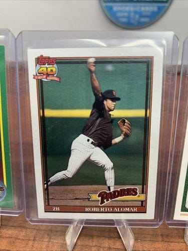 Cheap Sneaks Footwear/Sports Cards Baseball Card Roberto Alomar San Diego Padres 5 Card Lot 91 Upper Deck,90/91Topps/Sc