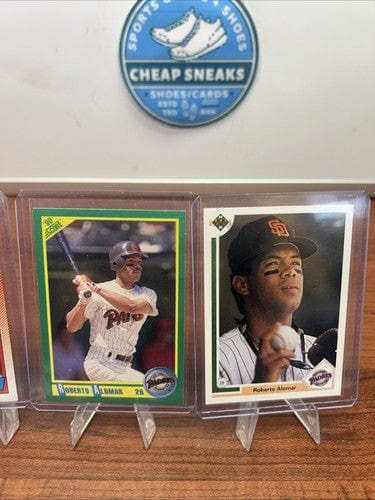 Cheap Sneaks Footwear/Sports Cards Baseball Card Roberto Alomar San Diego Padres 5 Card Lot 91 Upper Deck,90/91Topps/Sc
