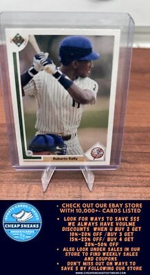 Cheap Sneaks Footwear/Sports Cards Baseball Card Roberto Kelly 1991 Upper Deck #372 New York Yankees