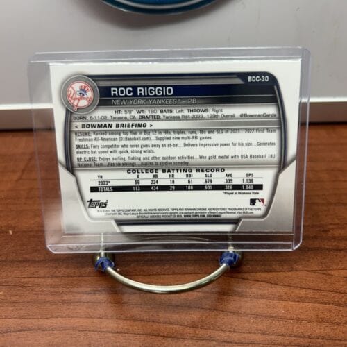 Cheap Sneaks Footwear/Sports Cards Baseball Card Roc Riggio 2023 1st Bowman Chrome Draft Card #BDC-30  New York Yankees