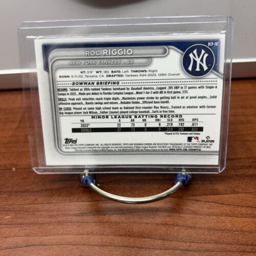 Cheap Sneaks Footwear/Sports Cards Baseball Card Roc Riggio 2024  Bowman Chrome Prospects Card #BCP-70  New York Yankee