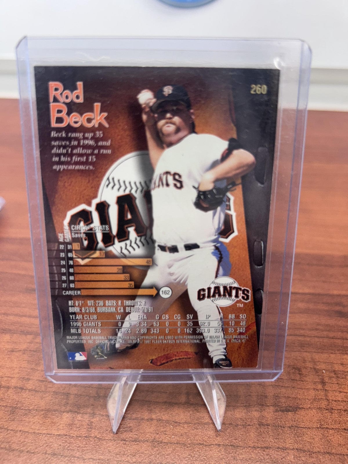 Cheap Sneaks Footwear/Sports Cards Baseball Card Rod Beck 1997 Circa #260 San Francisco Giants
