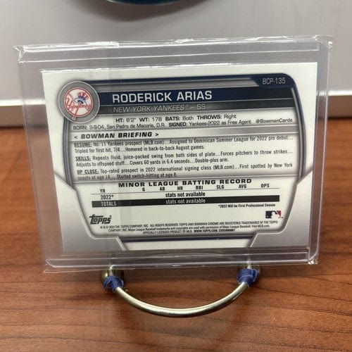 Cheap Sneaks Footwear/Sports Cards Baseball Card Roderick Arias 2023 Bowman Chrome  Mojo/Mega Refractor#BCP-135 New Yor