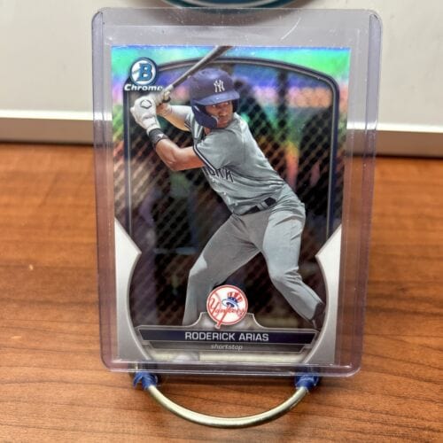 Cheap Sneaks Footwear/Sports Cards Baseball Card Roderick Arias 2023 Bowman Draft Chrome Refractor Card#BDC-49 New York