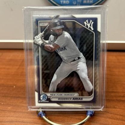 Cheap Sneaks Footwear/Sports Cards Baseball Card Roderick Arias 2024 Bowman Chrome Prospects #BCP-100 New York Yankees