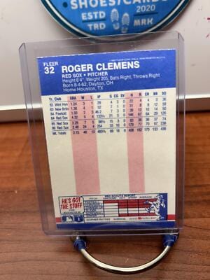 Cheap Sneaks Footwear/Sports Cards Baseball Card Roger Clemens 1987 Fleer #32 Boston Red Sox