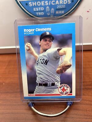 Cheap Sneaks Footwear/Sports Cards Baseball Card Roger Clemens 1987 Fleer #32 Boston Red Sox