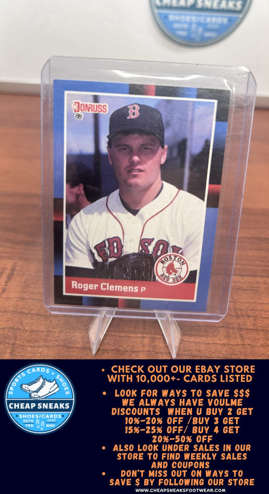 Cheap Sneaks Footwear/Sports Cards Baseball Card Roger Clemens 1988 Donruss #51 Boston Red Sox