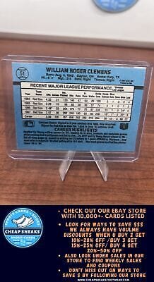Cheap Sneaks Footwear/Sports Cards Baseball Card Roger Clemens 1988 Donruss #51 Boston Red Sox