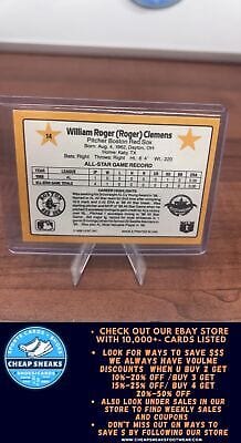 Cheap Sneaks Footwear/Sports Cards Baseball Card Roger Clemens 1989 Donruss All-Stars #14 Boston Red Sox