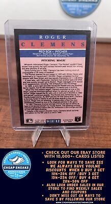 Cheap Sneaks Footwear/Sports Cards Baseball Card Roger Clemens 1991 Fleer Pro-Visions #9 Boston Red Sox