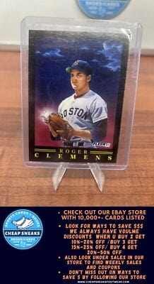 Cheap Sneaks Footwear/Sports Cards Baseball Card Roger Clemens 1991 Fleer Pro-Visions #9 Boston Red Sox