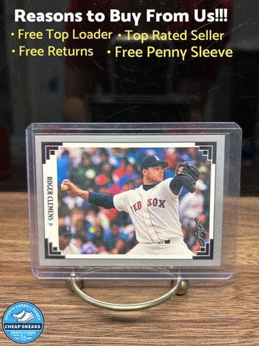 Cheap Sneaks Footwear/Sports Cards Baseball Card ROGER CLEMENS 1991 Leaf Baseball Card #488 - Boston Red Sox
