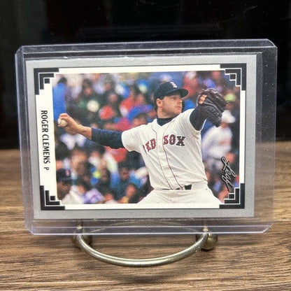 Cheap Sneaks Footwear/Sports Cards Baseball Card ROGER CLEMENS 1991 Leaf Baseball Card #488 - Boston Red Sox