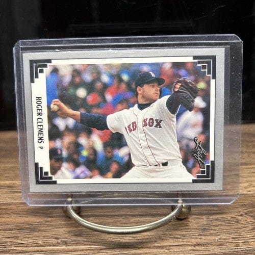 Cheap Sneaks Footwear/Sports Cards Baseball Card ROGER CLEMENS 1991 Leaf Baseball Card #488 - Boston Red Sox