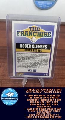 Cheap Sneaks Footwear/Sports Cards Baseball Card Roger Clemens 1991 Score #850 Boston Red Sox