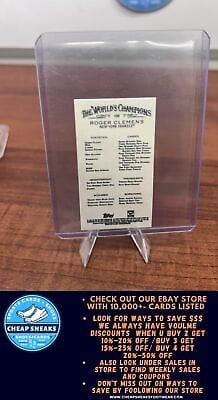 Cheap Sneaks Footwear/Sports Cards Baseball Card Roger Clemens 2022 Topps Allen & Ginter Mini Black Border #104 New Yor