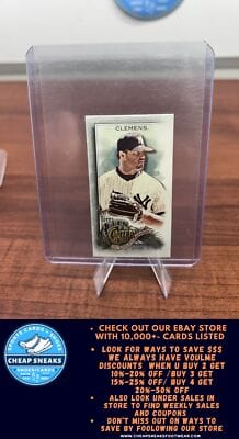 Cheap Sneaks Footwear/Sports Cards Baseball Card Roger Clemens 2022 Topps Allen & Ginter Mini Black Border #104 New Yor