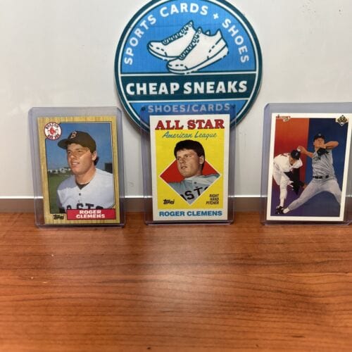 Cheap Sneaks Footwear/Sports Cards Baseball Card Roger Clemens Lot (3) Boston Red Sox 1987 Topps + 88 Topps A.S. + 90 U