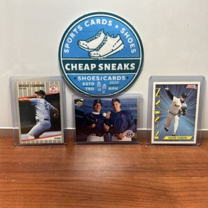 Cheap Sneaks Footwear/Sports Cards Baseball Card Roger Clemens Lot (3) Boston Red Sox 1989 Fleer+93 Upper Deck+91 Score
