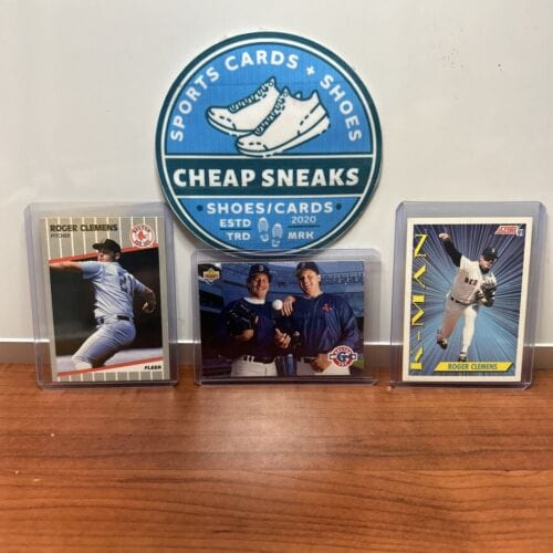 Cheap Sneaks Footwear/Sports Cards Baseball Card Roger Clemens Lot (3) Boston Red Sox 1989 Fleer+93 Upper Deck+91 Score