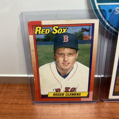Cheap Sneaks Footwear/Sports Cards Baseball Card Roger Clemens Lot (3) Boston Red Sox 1989 Topps+1990 Topps+89 Domruss